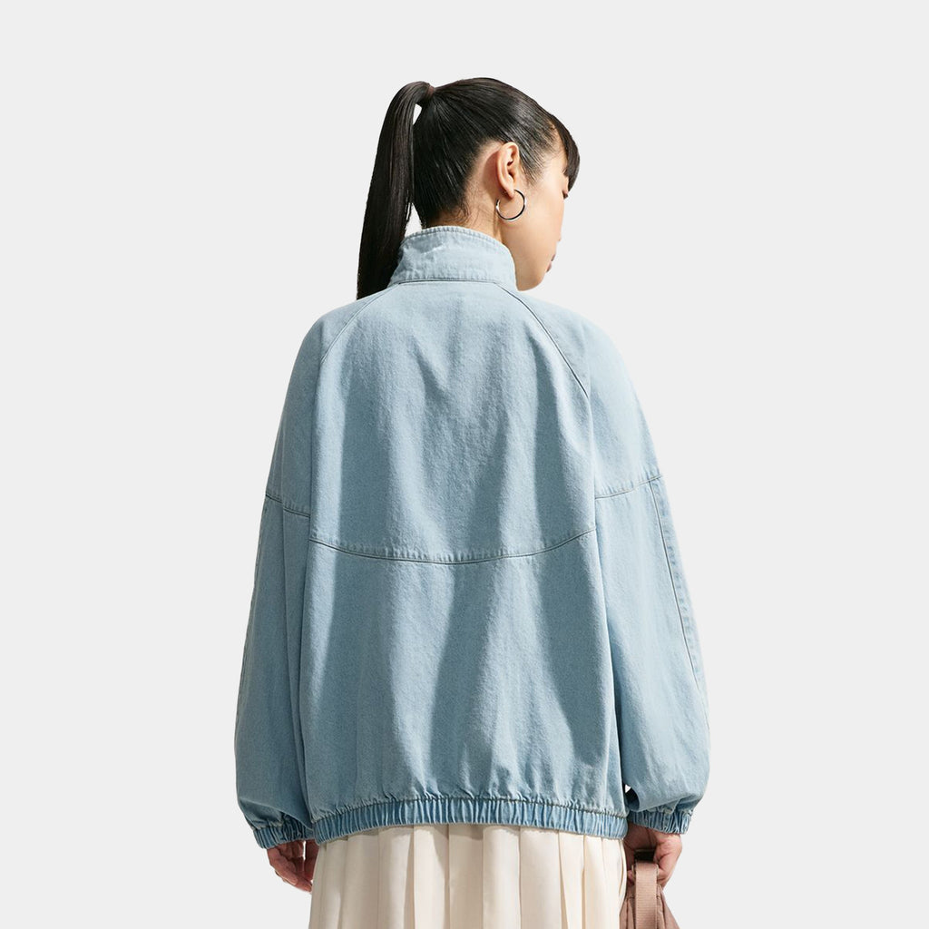Windrunner Oversized Denim Womens Jacket (Light Armoury Blue/Work Blue)
