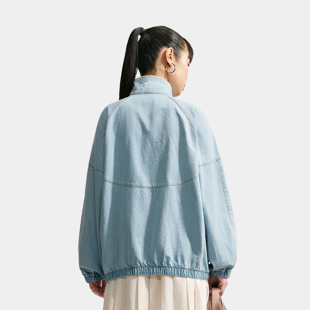 Windrunner Oversized Denim Womens Jacket (Light Armoury Blue/Work Blue)