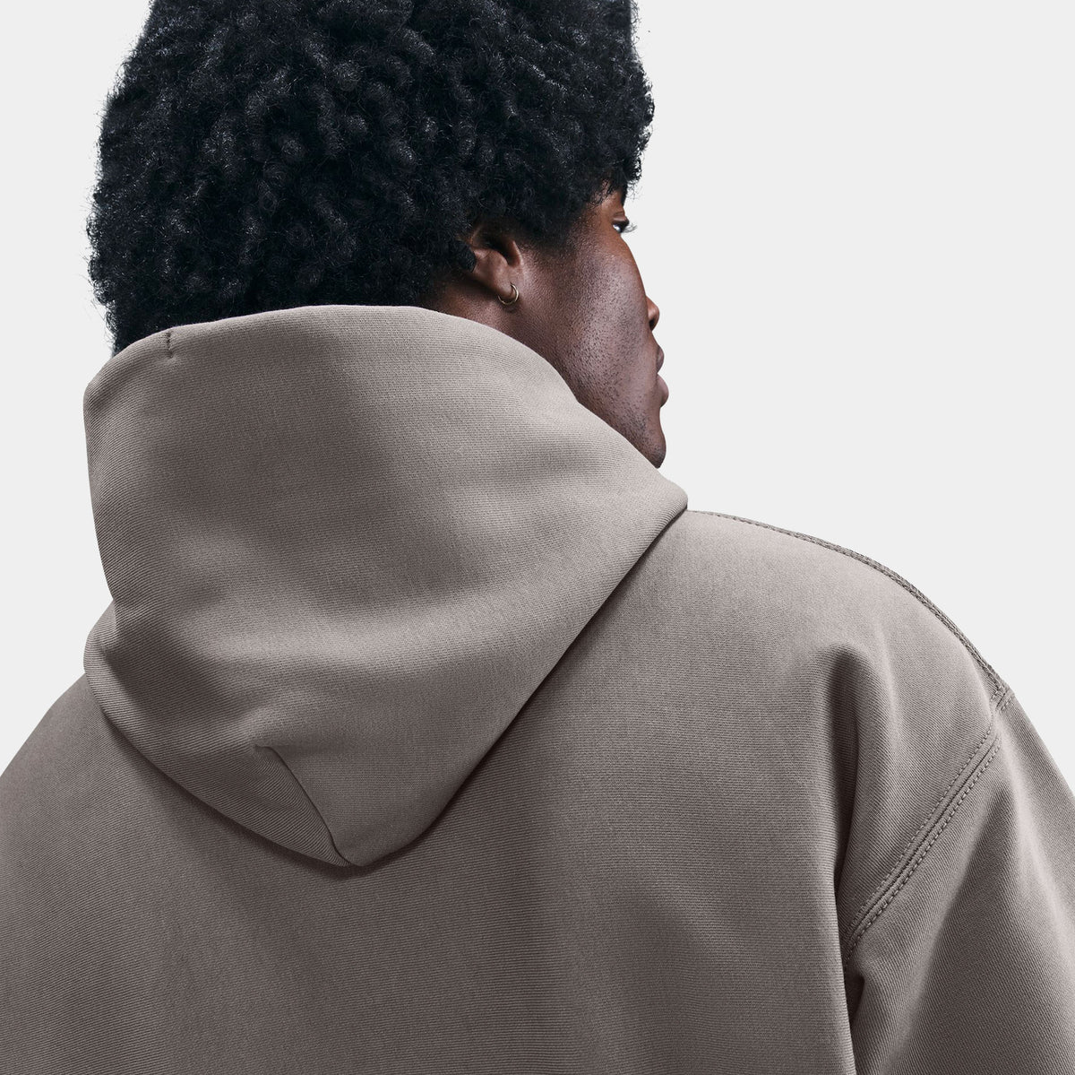 Solo Swoosh Pullover Mens Hoodie (Black/Black/White)