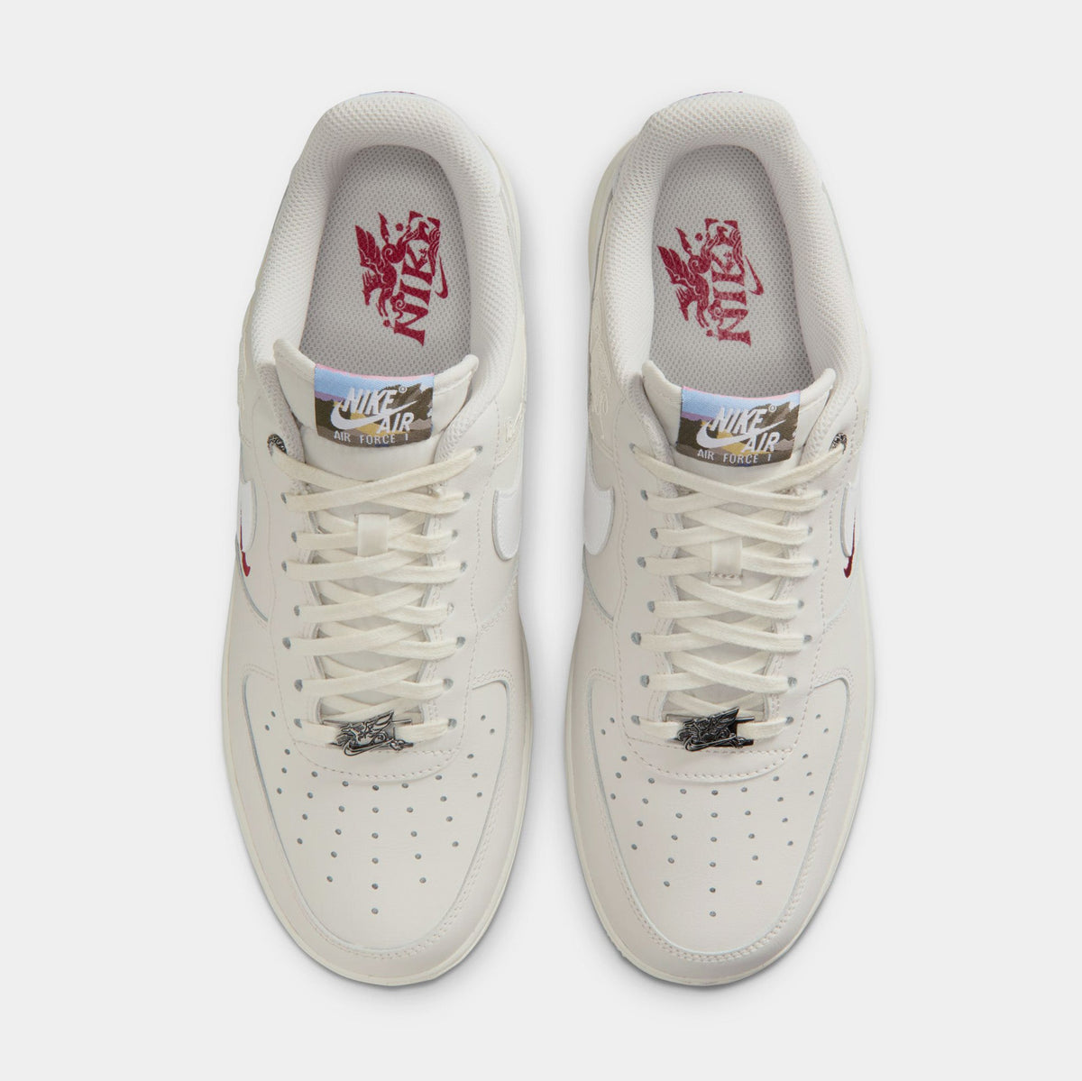 Air Force 1'07 Low Lunar New Year Mens Lifestyle Shoes (Phantom/Sail/White)