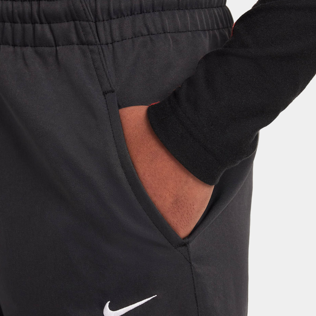 NSW Woven Wide Leg Grade School Pants (Black/White)