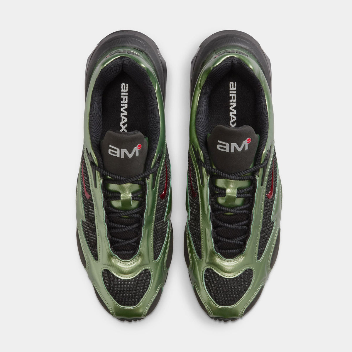 Air Max Muse Womens Running Shoes (Black/University Red/Oil Green)