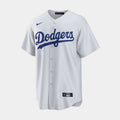 Los Angeles Dodgers Home Button Up Mens Jersey (Blue/White)