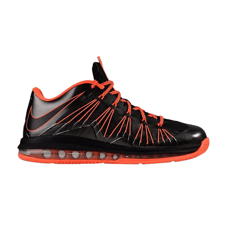 Nike Air Max LeBron 10 Low 'Black Total Crimson'