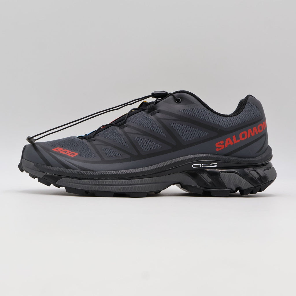 L49130300 JJJJound Salomon XT-6 Ebony Black Fiery Red (Men's)