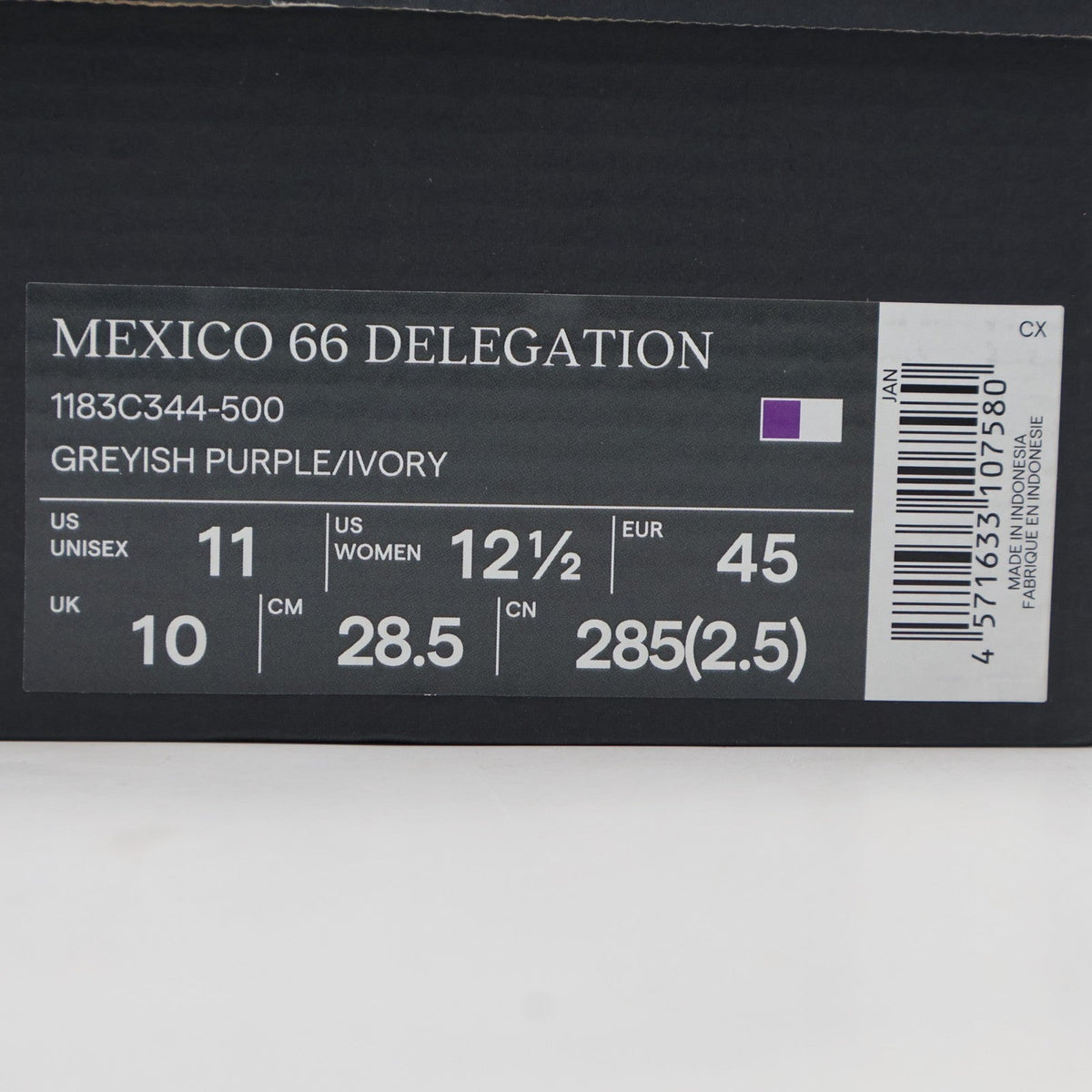 1183C344-500 Onitsuka Tiger MEXICO 66 DELEGATION GREYISH PURPLE IVORY (Men's)