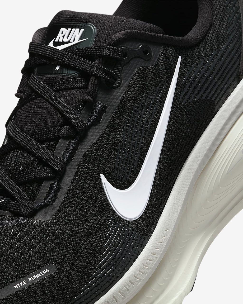 HM6803-007 Nike Vomero 18 Black Coconut Milk Light Iron Ore Summit White (Men's)