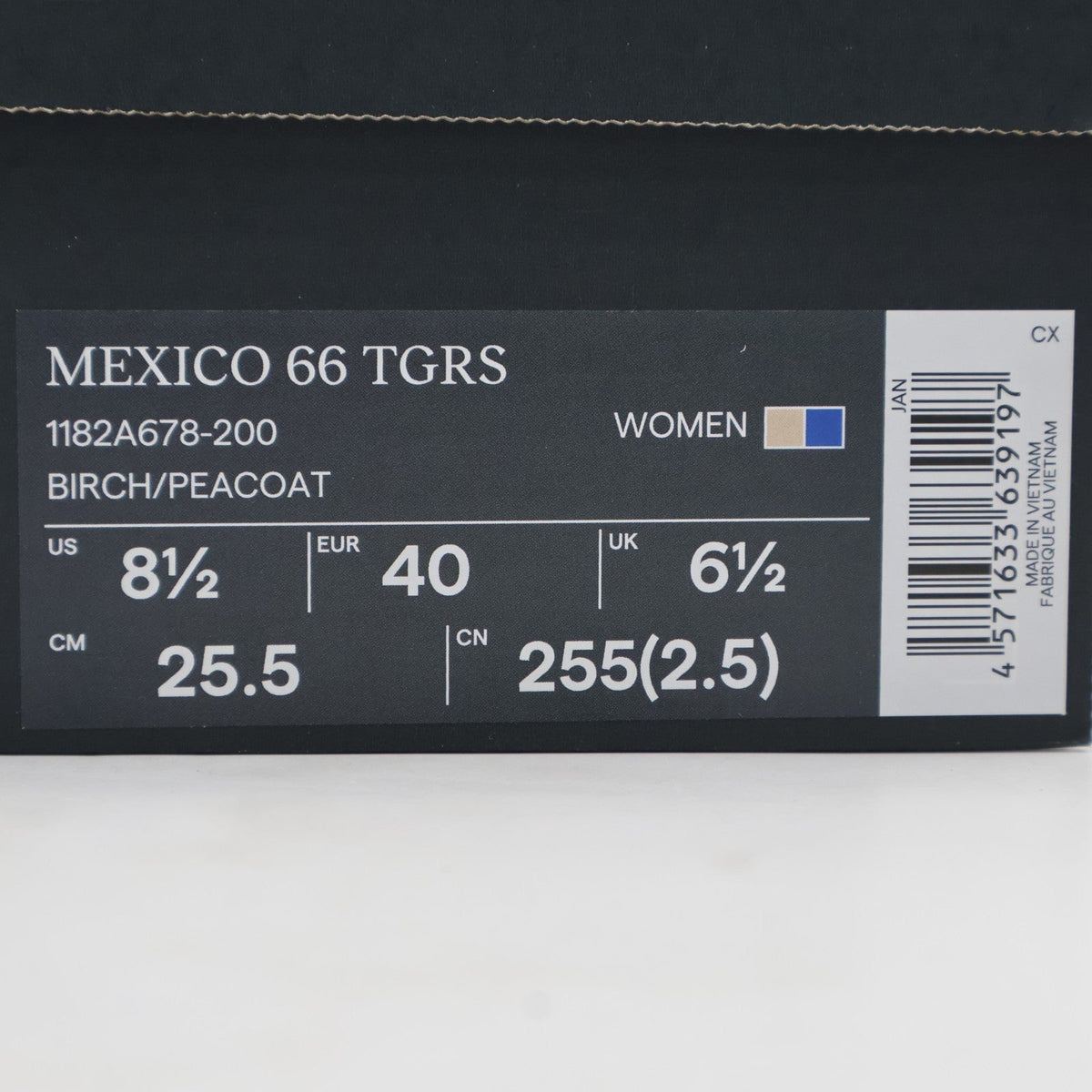 1182A678-200 Onitsuka Tiger Mexico 66 TGRS Birch Peacoat (Women's)
