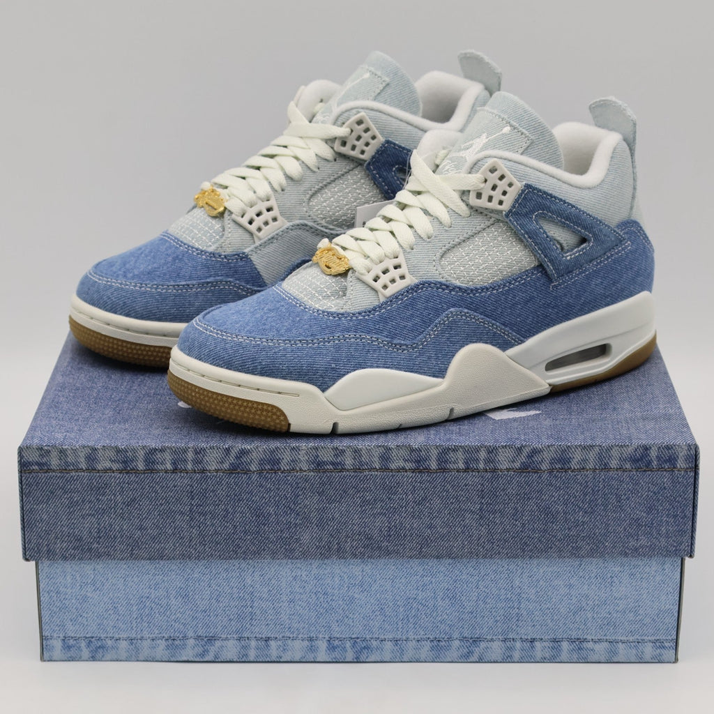 IB6716-100 Nike Women's Air Jordan 4 Denim Worn Blue (Women's)