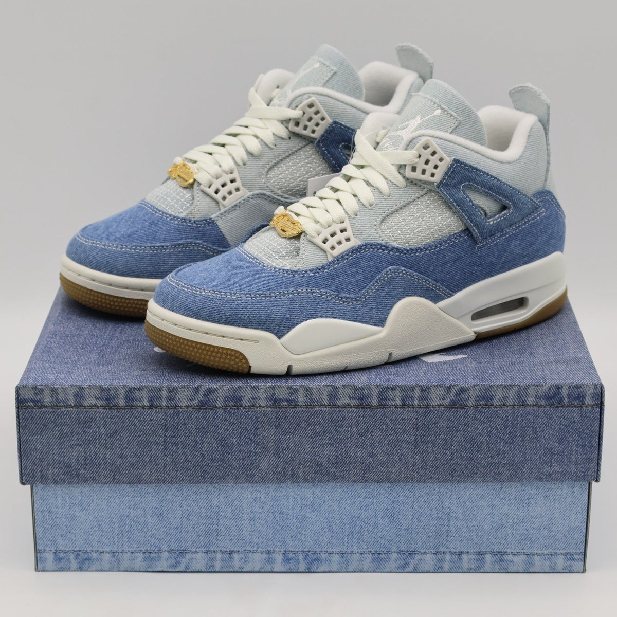 IB6716-100 Nike Women's Air Jordan 4 Denim Worn Blue (Women's)