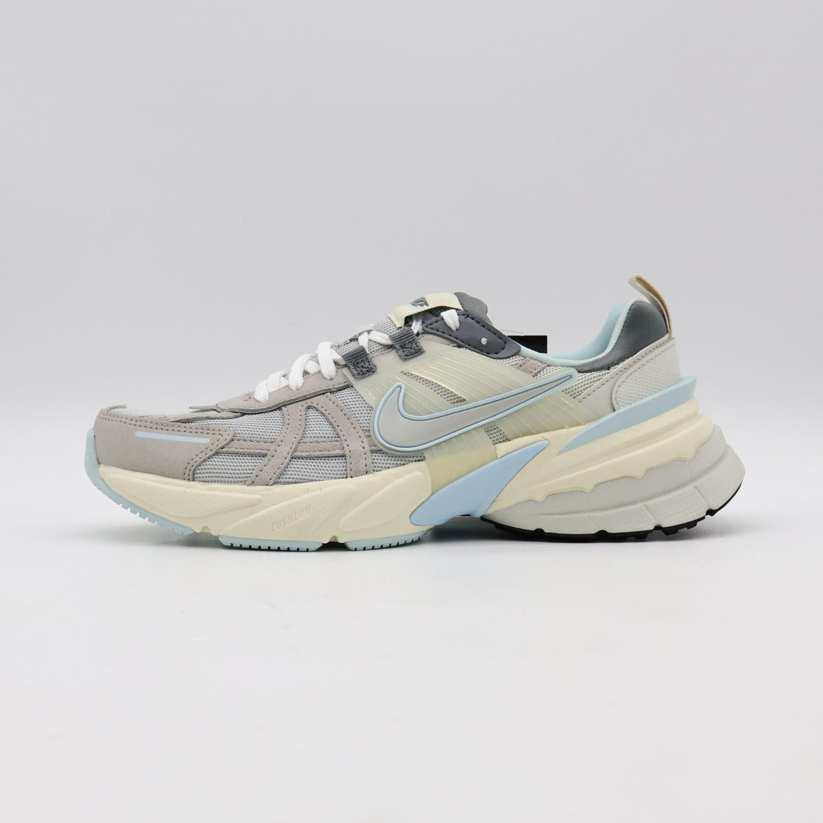 FZ3596-072 Nike V2K Run Light Bone Light Iron Ore Smoke Grey Metallic (Women's)