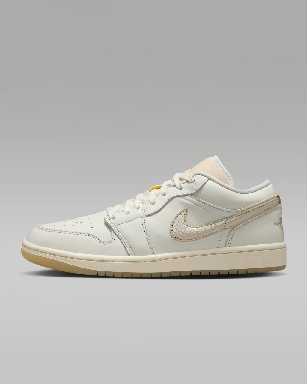 HV5157-100 Nike Air Jordan 1 Low Sail Pale Ivory Team Gold (Women's)