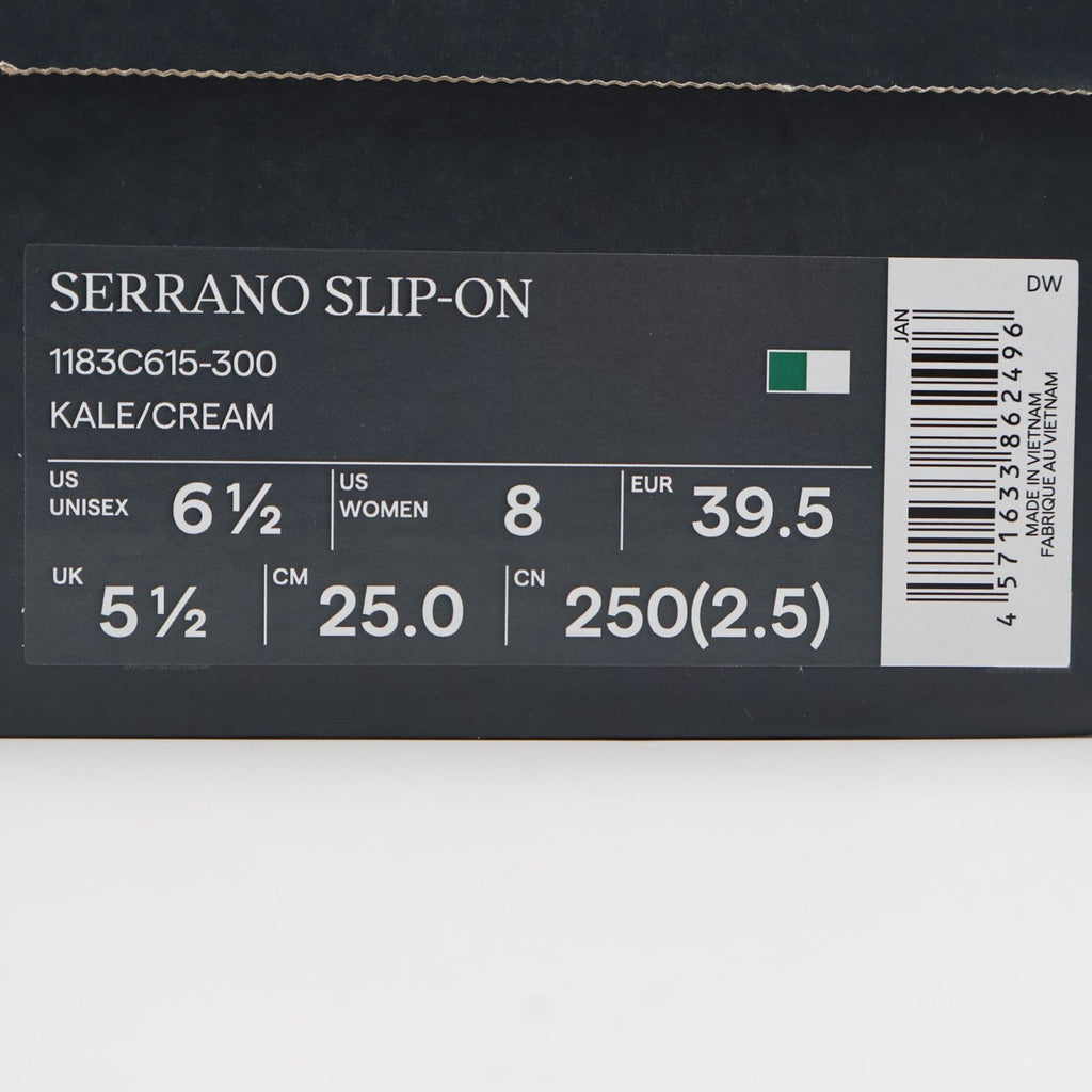 1183C615-300 Onitsuka Tiger Serrano Slip-On Kale/Cream (Men's)