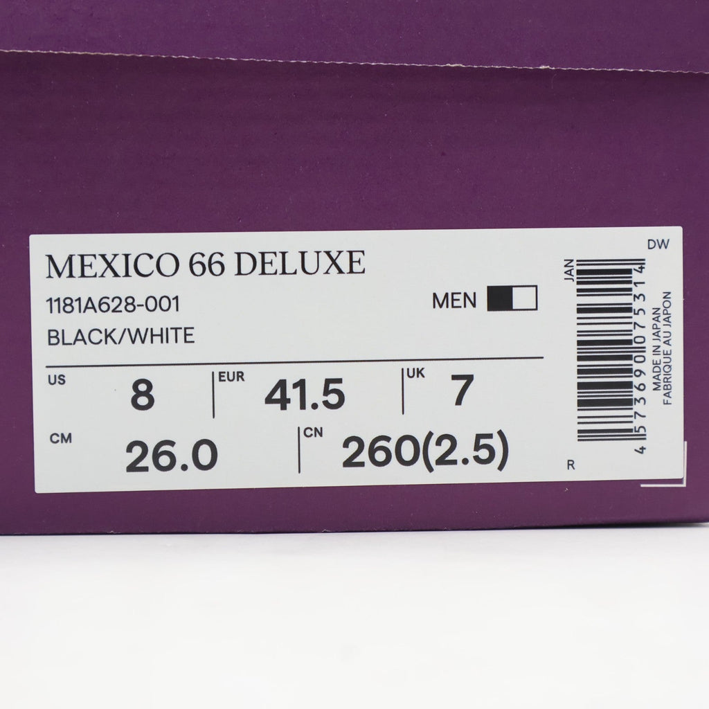 1181A628-001 Onitsuka Tiger NIPPON MADE Mexico 66 Deluxe Black/White (Men's)