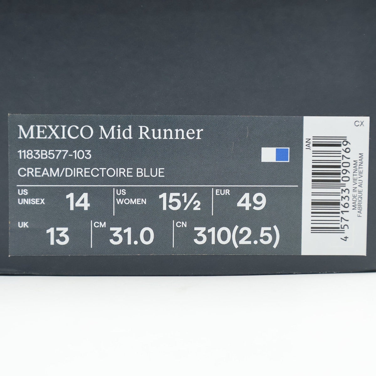 1183B577-103 Onitsuka Tiger MEXICO Mid Runner (Men's)