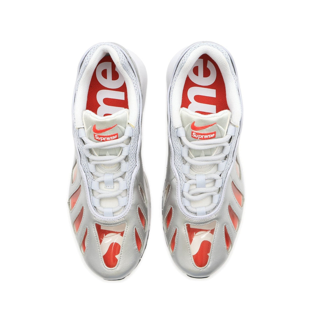 CV7652-001 Nike Air Max 96 Supreme Metallic Silver Bullet Speed Red (Men's)