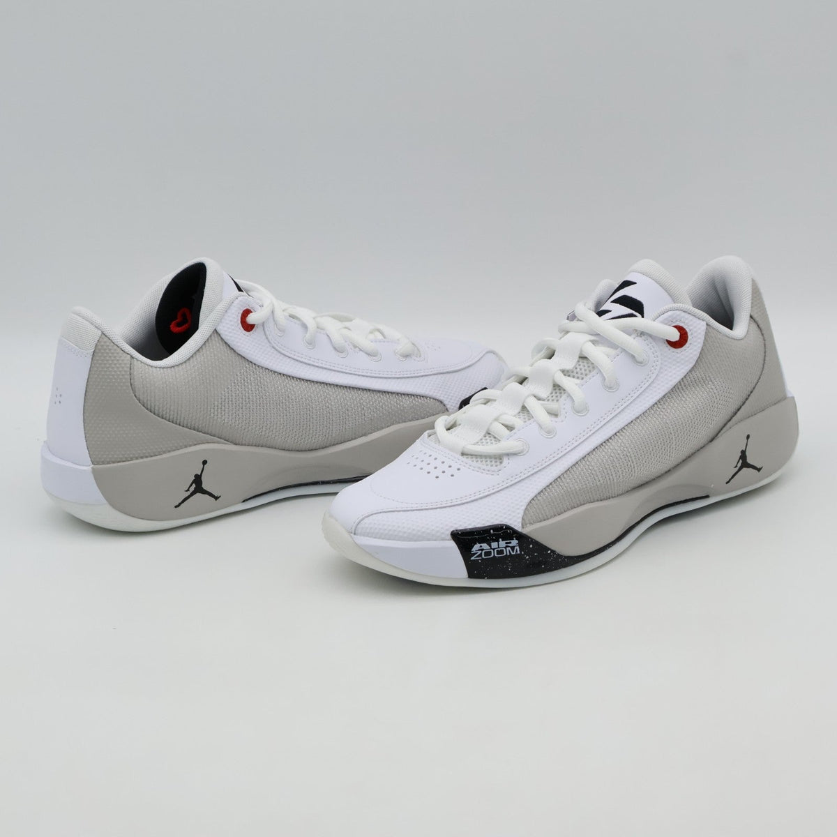 HF0819-103 Nike Jordan Luka 77 White Tech Gray Flame Red Black (Men's)