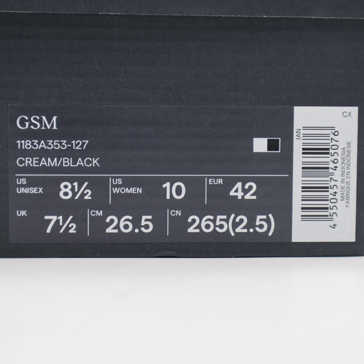 1183A353-127 Onitsuka Tiger GSM Cream Black (Men's)