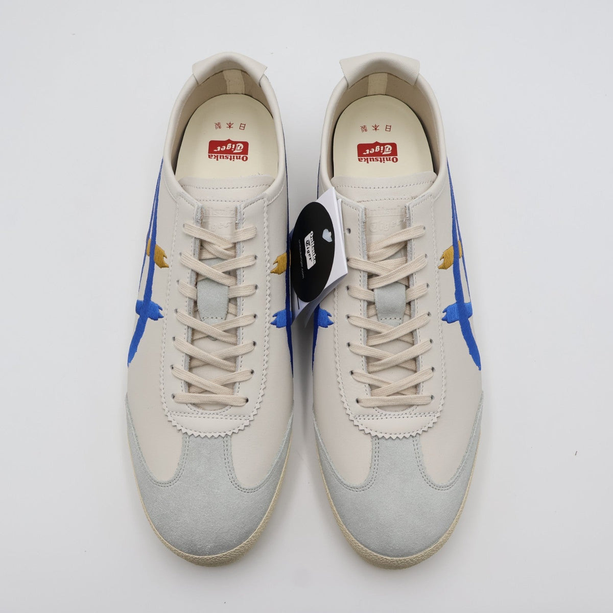 1181A119-101 Onitsuka Tiger Mexico 66 Deluxe White Directoire Blue (Men's)