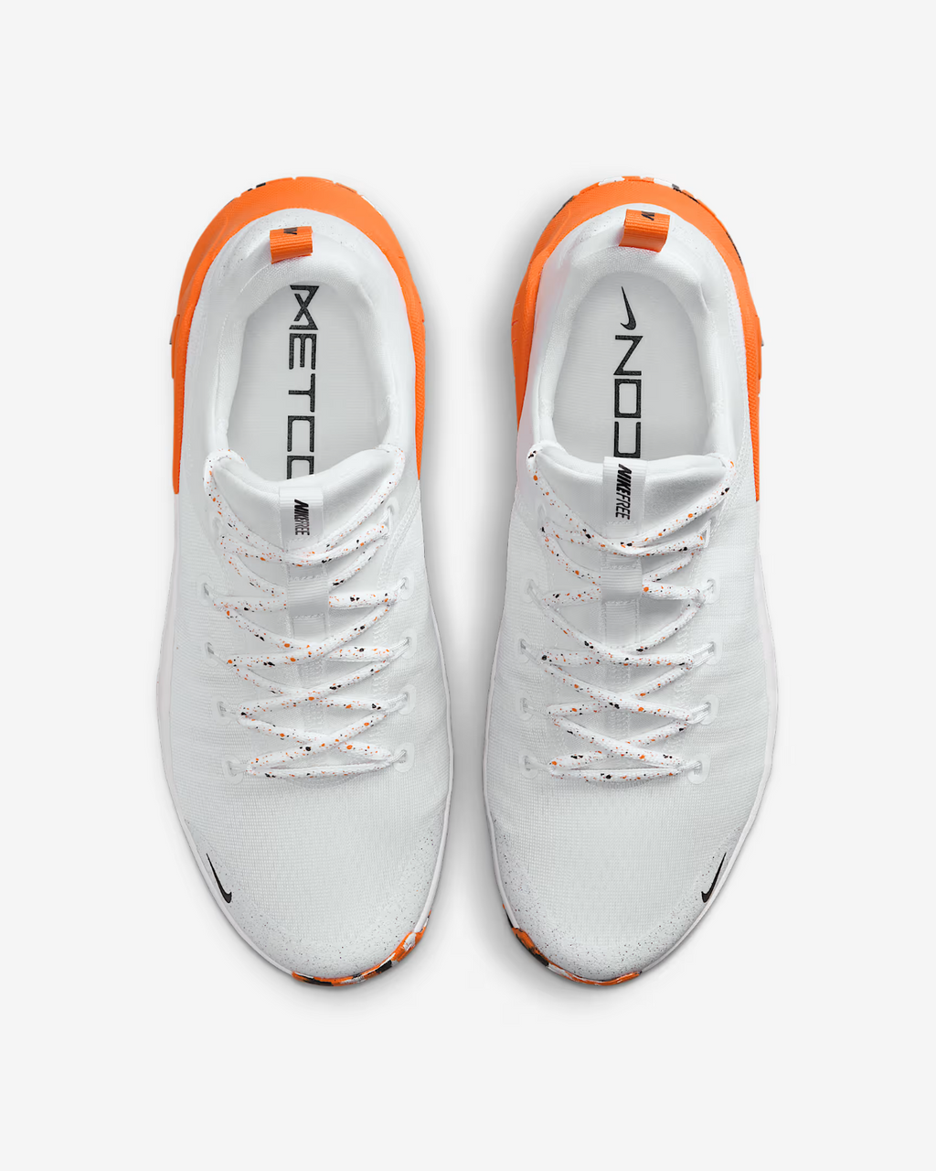 FJ7127-106 Nike Free Metcon 6 Workout Shoes White  Safety Orange Black (Men's)