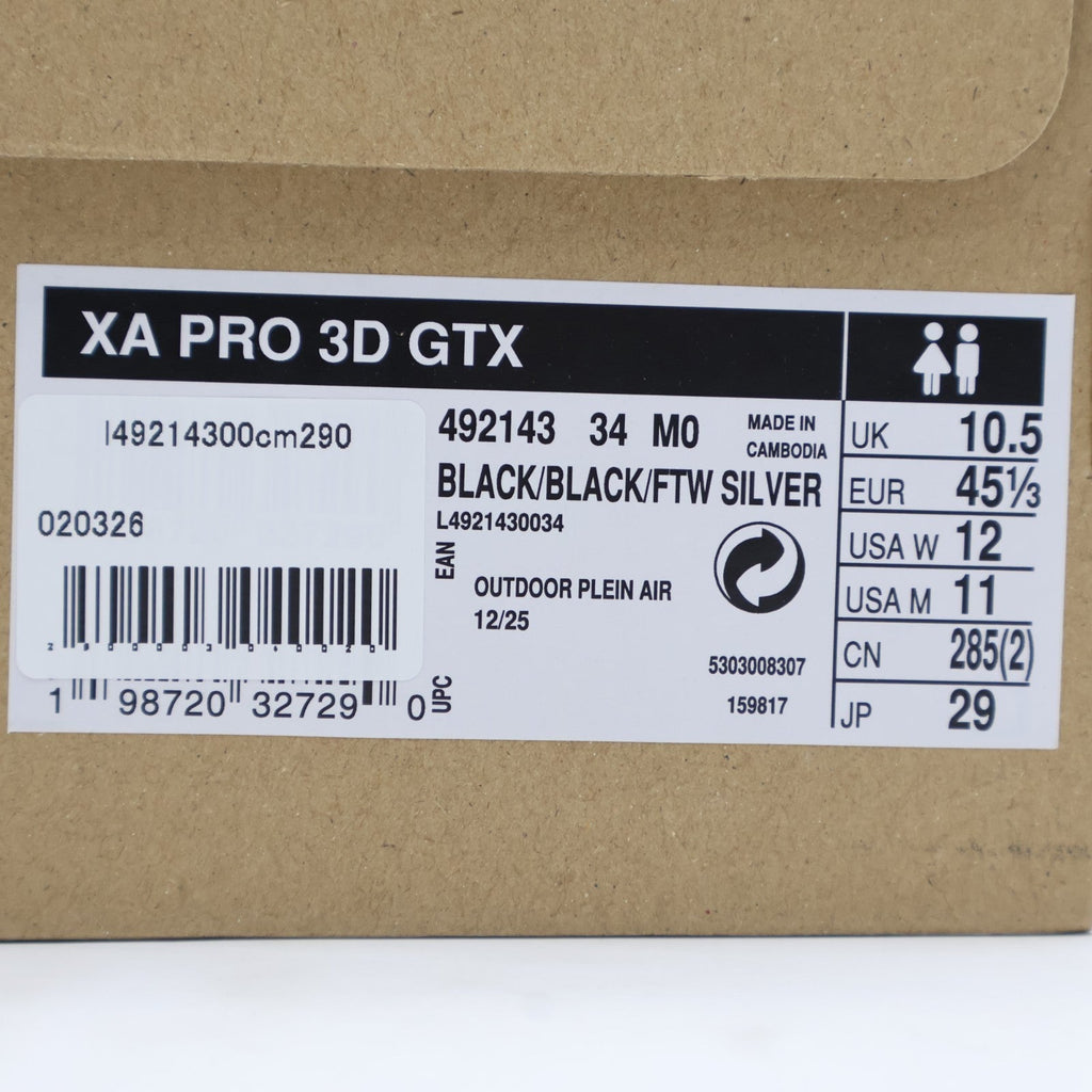 L49214300 Salomon XA Pro 3D GORE-TEX Black (Men's)