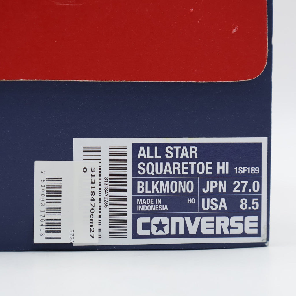 31318470 Converse All Star Squaretoe Hi "Black Monochrome" (Men's)