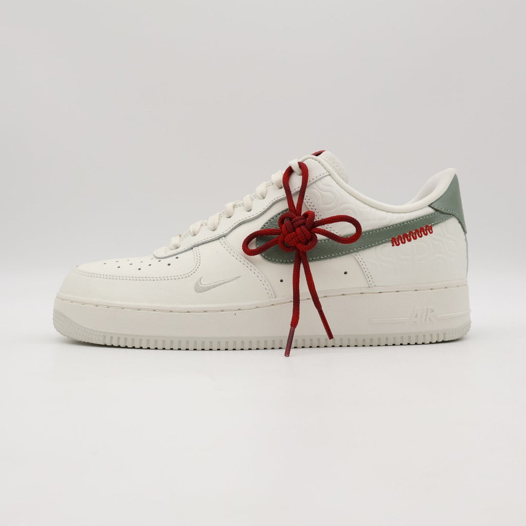 HV5979-130 Nike Air Force 1 Low '07 Sail Light Bone University Red (Men's)