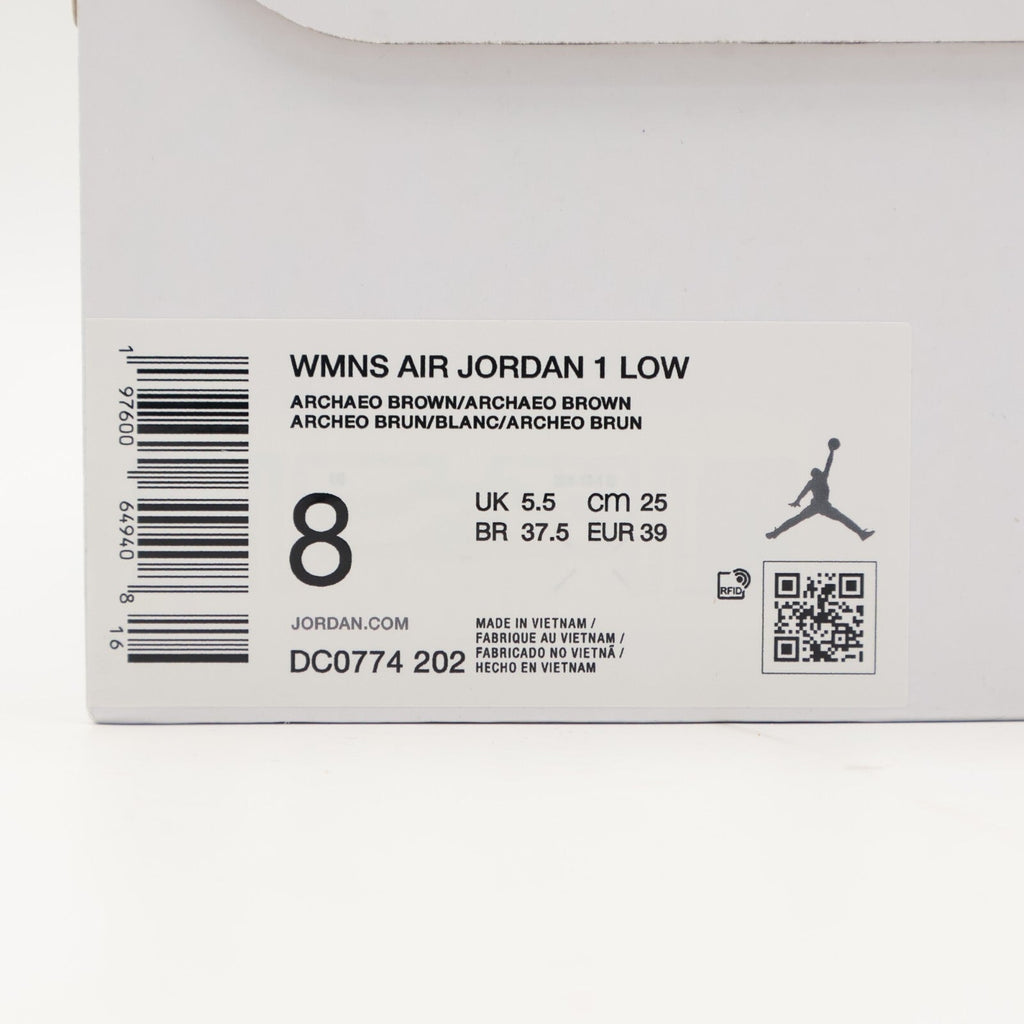 DC0774-202 Nike Air Jordan 1 Low Archaeo Brown (Women's)