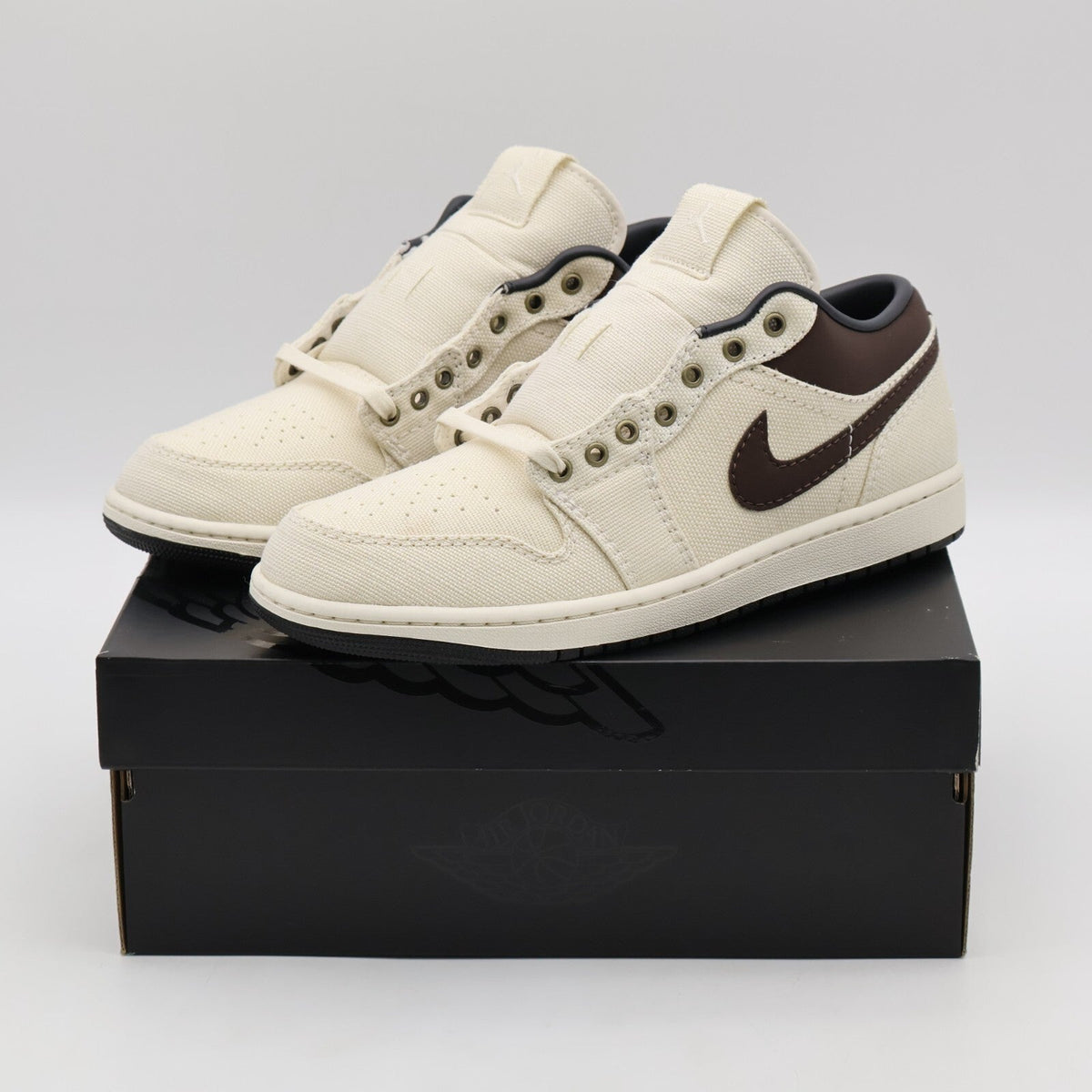 IB8058-110 Nike Air Jordan 1 Low PRM Pale Ivory (Men's)