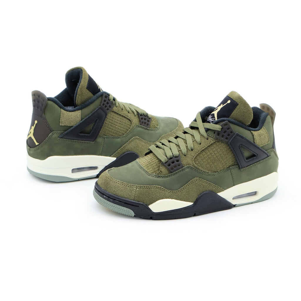 FB9927-200 Nike Air Jordan 4 Retro SE Craft Medium Olive Khaki Black (Men's)