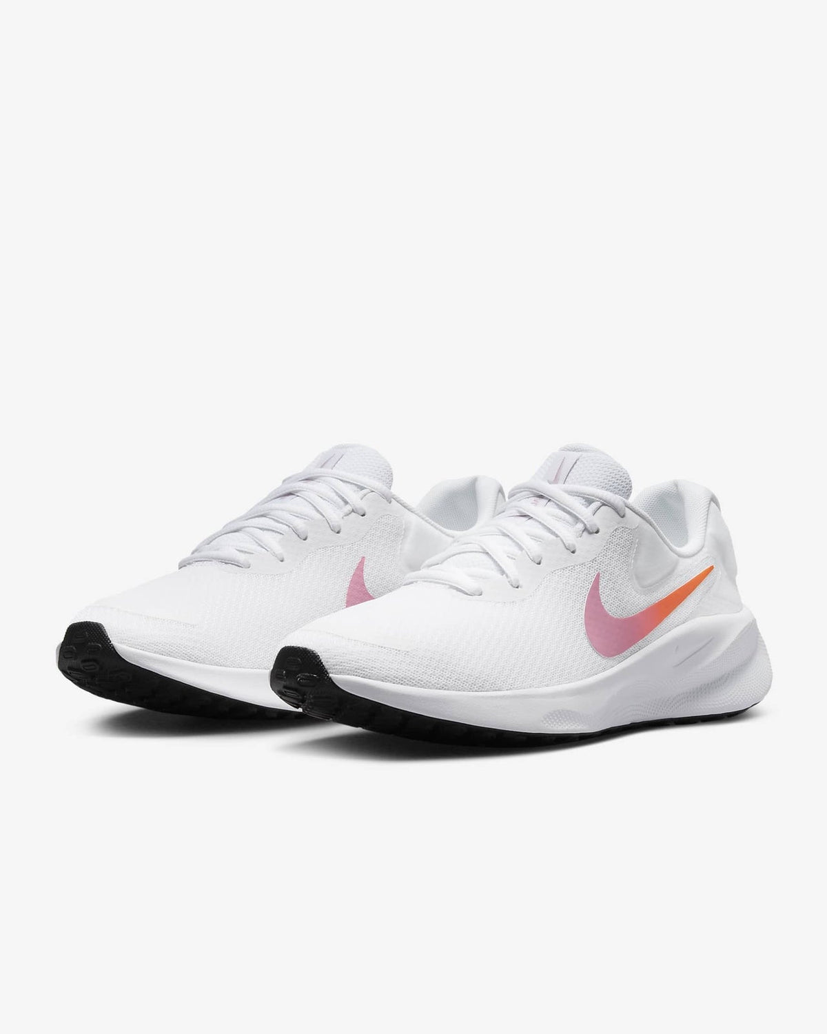 FB2208-104 Nike Revolution 7 White Beyond Pink Black Hyper Crimson (Women's)