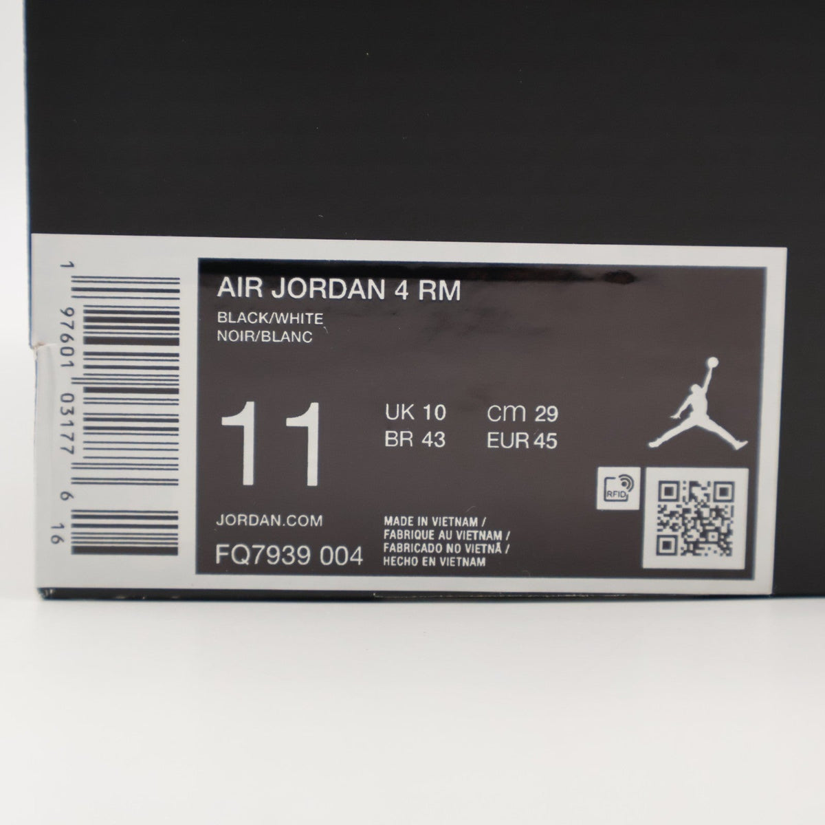 FQ7939-004 Nike Air Jordan 4 RM Black Cat (Men's)