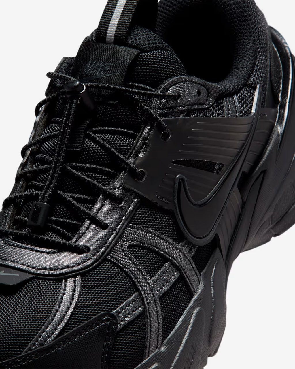 IH0388-001 Nike V2K Run Shoes Black Metallic Silver Anthracite (Women's)