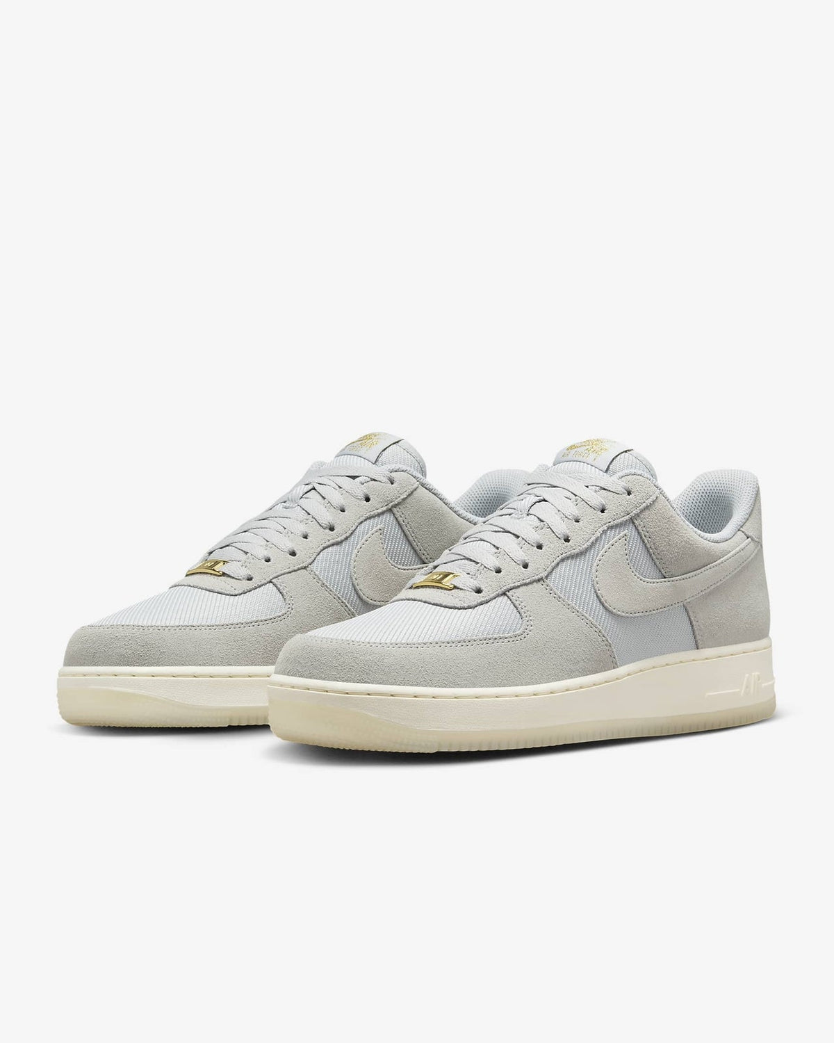 FZ5222-001 Nike Air Force 1 '07 LV8 Light Smoke Grey Metallic Gold Pale (Men's)