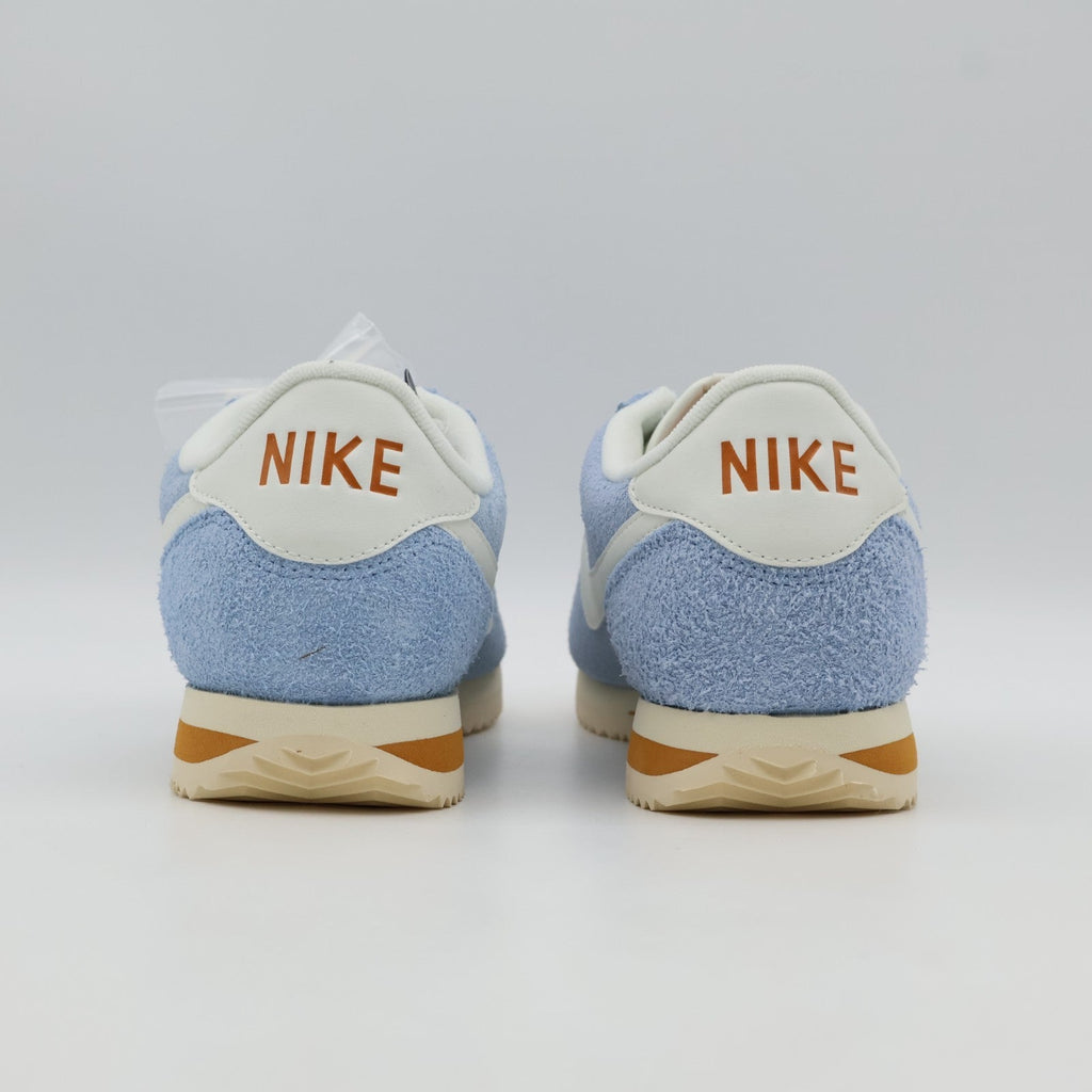 HF3142-400 Nike Cortez SE Suede Psychic Blue Monarch Muslin Sail (Men's)