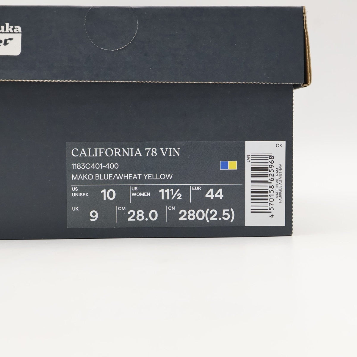 1183C401-400 Onitsuka Tiger California 78 VIN Mako Blue Wheat Yellow (Men's)