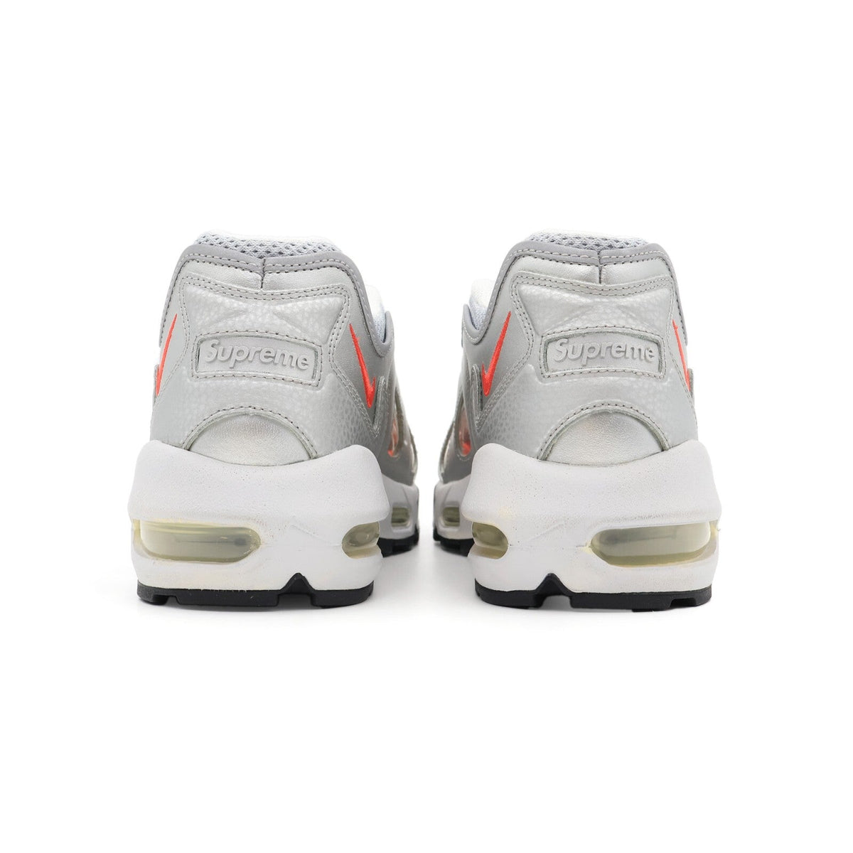 CV7652-001 Nike Air Max 96 Supreme Metallic Silver Bullet Speed Red (Men's)