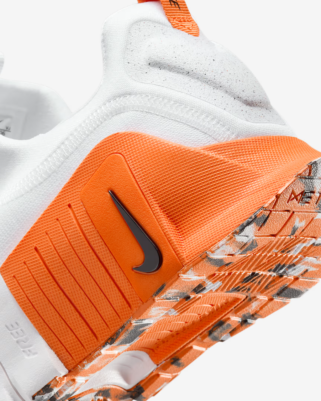 FJ7127-106 Nike Free Metcon 6 Workout Shoes White  Safety Orange Black (Men's)