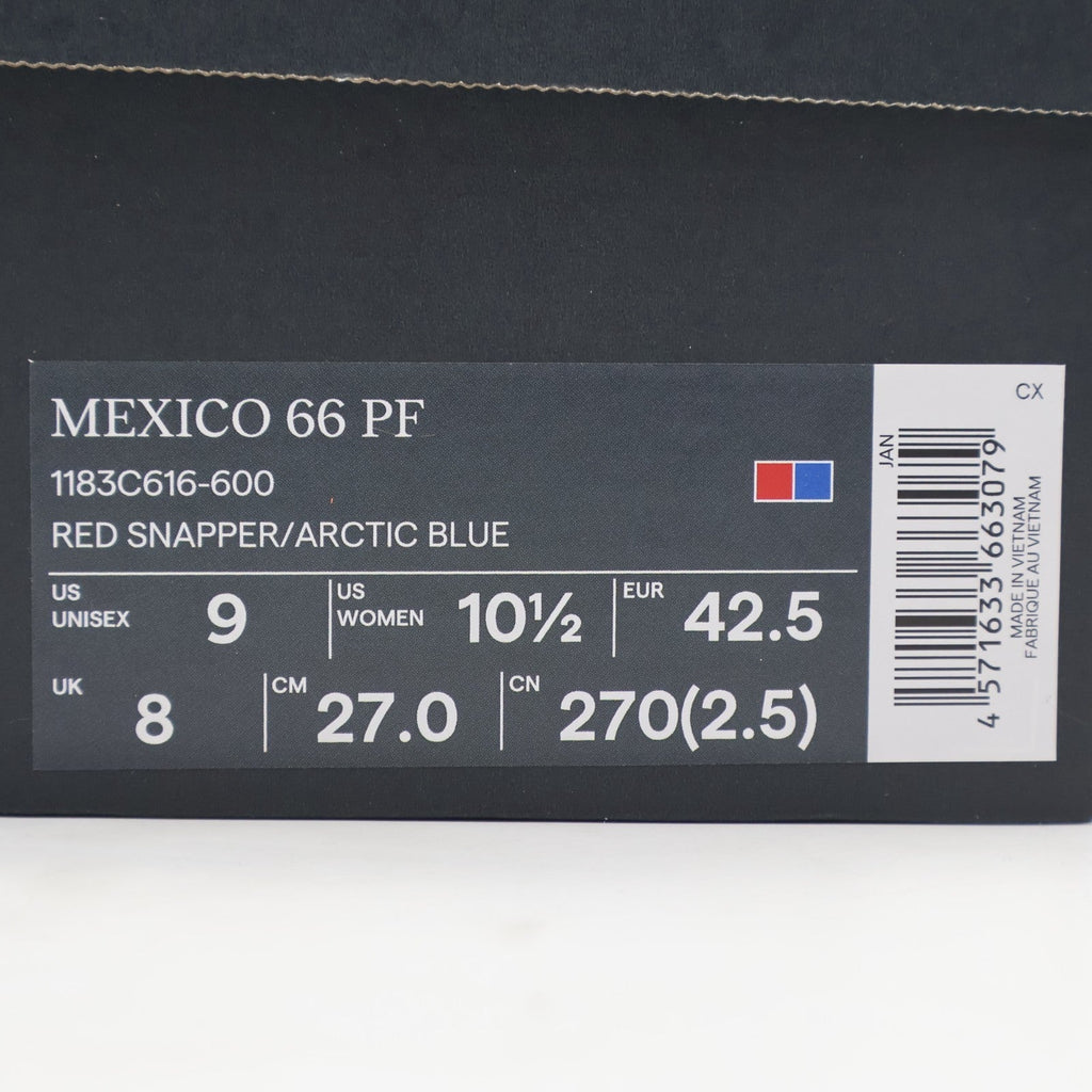 1183C616-600 Onitsuka Tiger Mexico 66 PF Red Snapper Arctic Blue (Men's)
