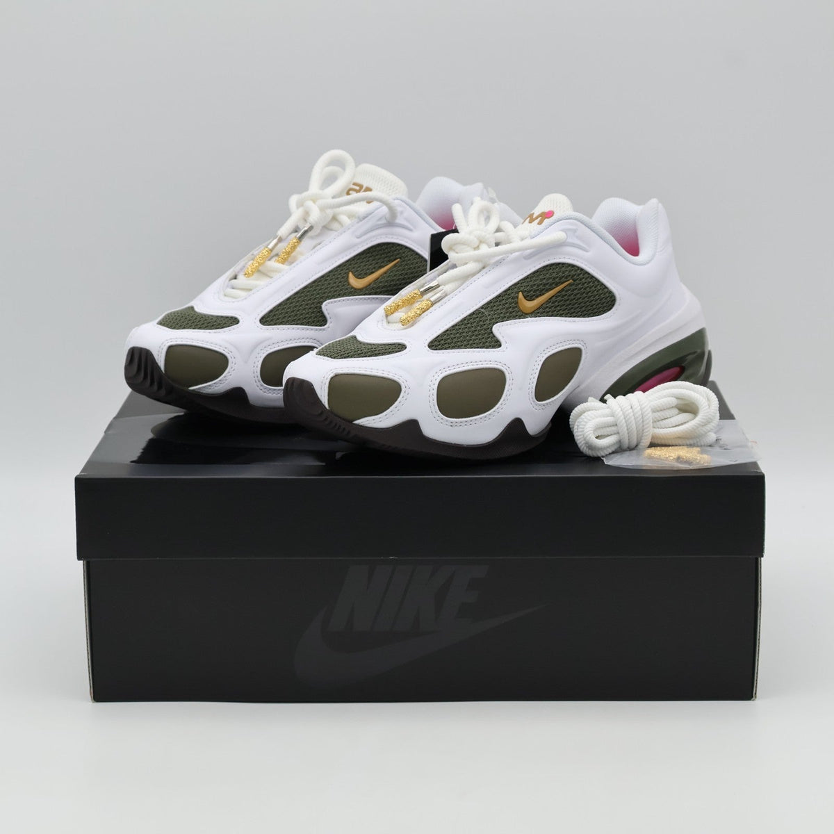 HV9928-100 Veneda Carter Ã Nike Air Max Muse White Cargo Khaki (Women's)