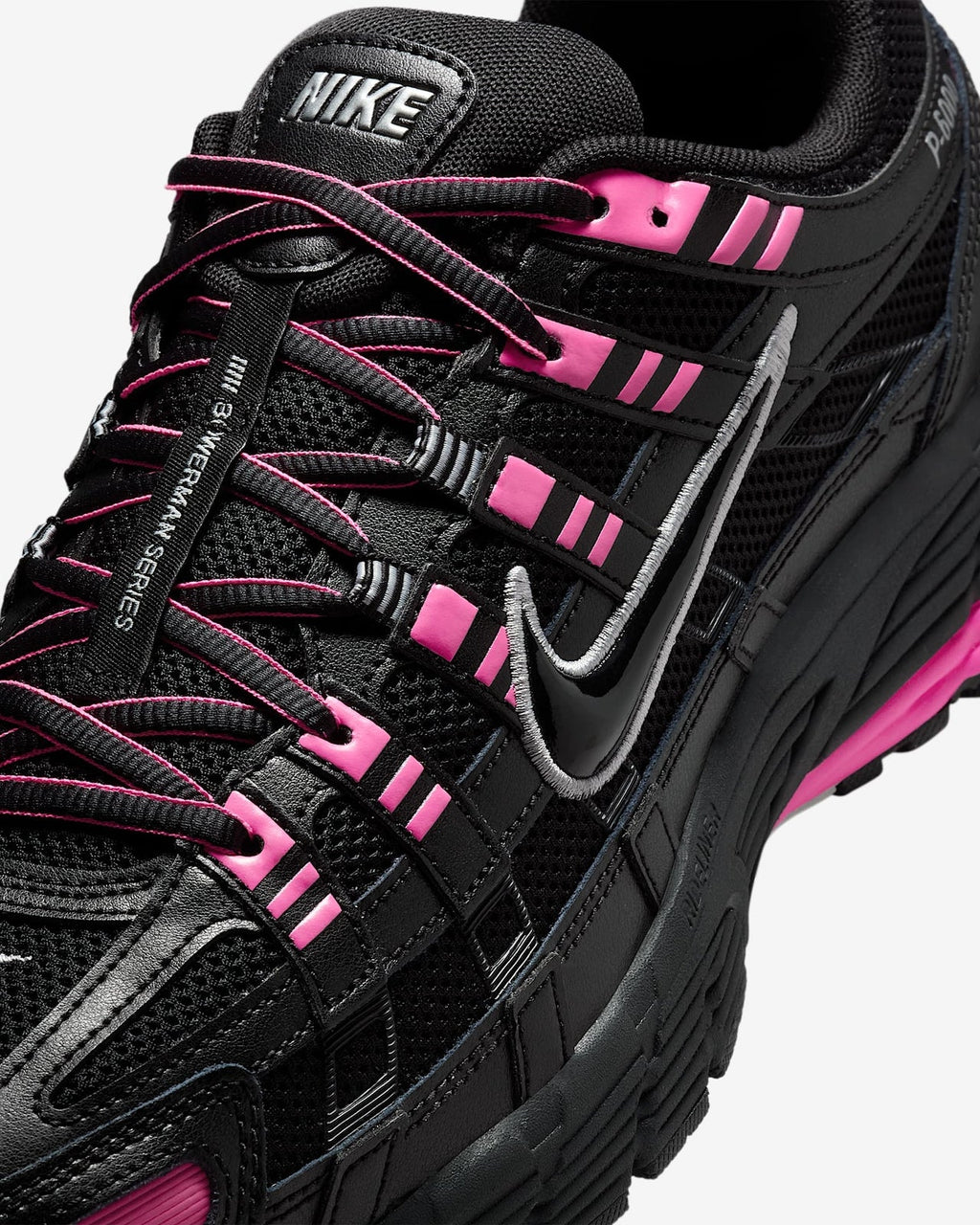CD6404-600 Nike P-6000 Pink Blast Metallic Silver Black (Men's)