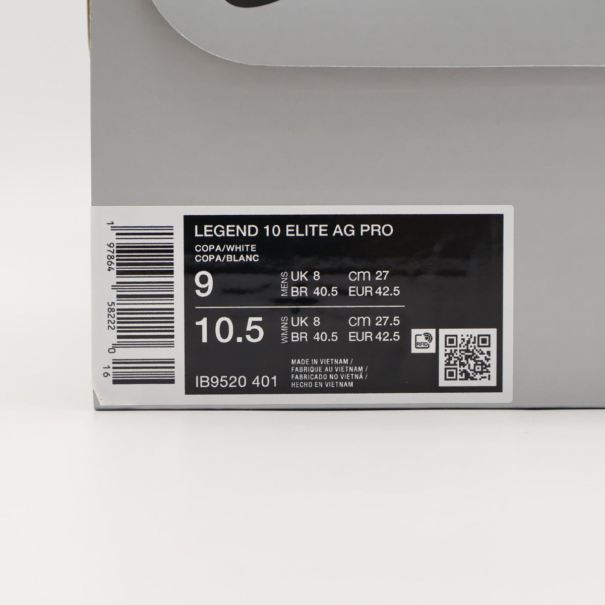 IB9520-401 Nike Tiempo Legend 10 Elite Copa White (Men's)