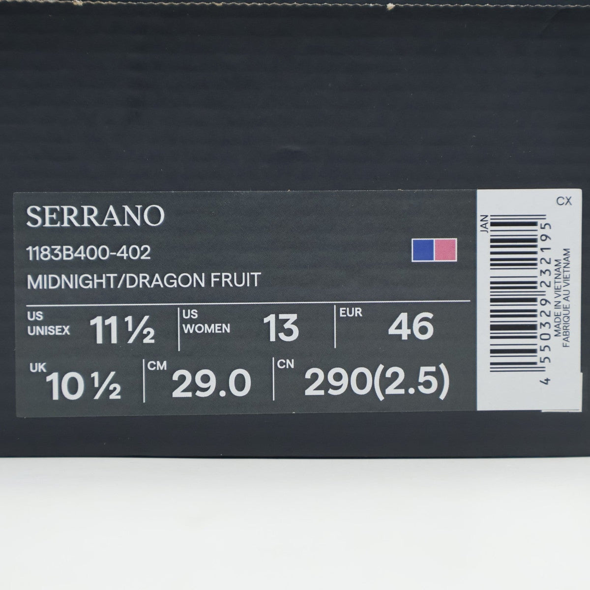 1183B400-402 Onitsuka Tiger Serrano Midnight Dragon Fruit (Men's)