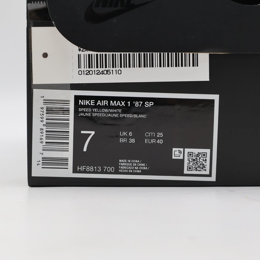 HF8813-700 Supreme Nike Air Max 1 '87 SP Yellow SS25 Week4 (Men's)