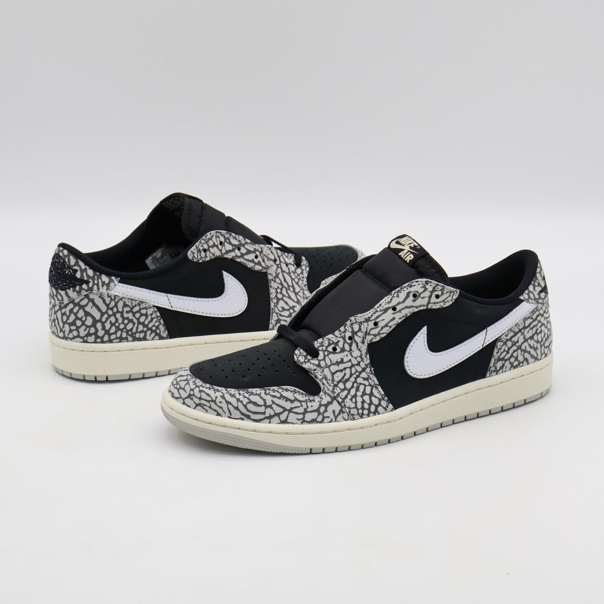 CZ0790-001 Nike Air Jordan 1 Retro Low OG Black Cement Muslin Tech Grey (Men's)