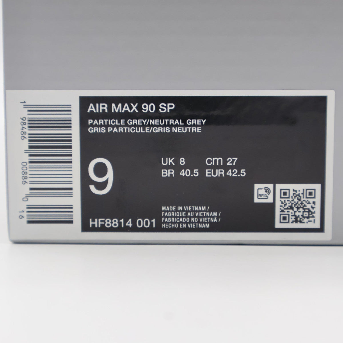 HF8814-001 Patta Nike Air Max 90 Cyber and Particle Grey (Men's)