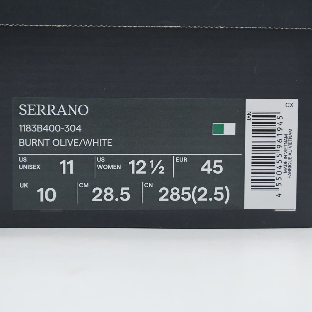 1183B400-304 Onitsuka Tiger SERRANO BURNT OLIVE WHITE (Men's)