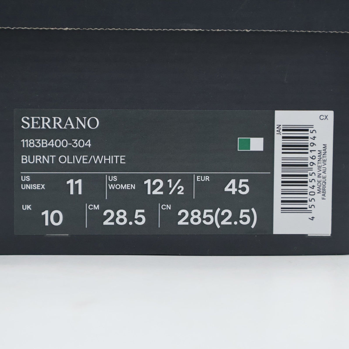 1183B400-304 Onitsuka Tiger SERRANO BURNT OLIVE WHITE (Men's)