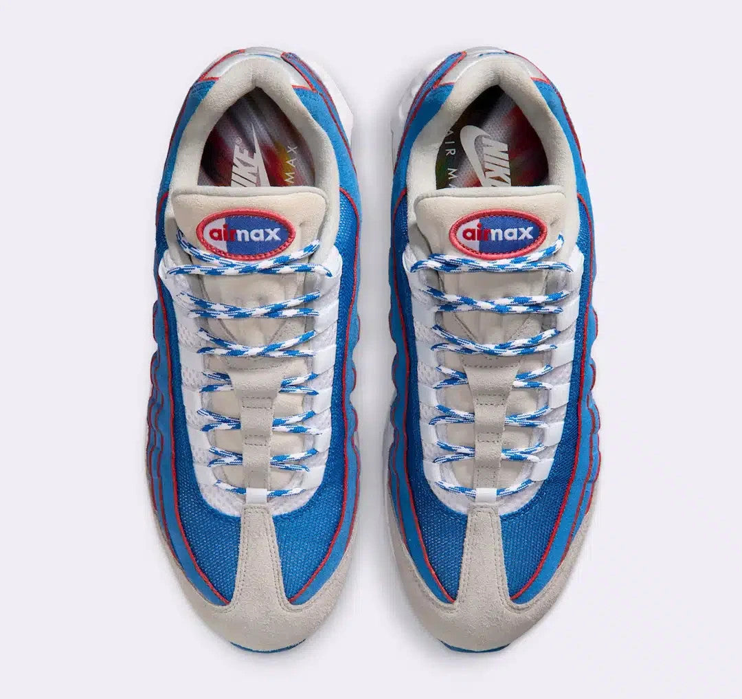 IR1944-400 Nike Air Max 95 Big Bubble "Blue Sapphire/Metallic Silver" (Men's)