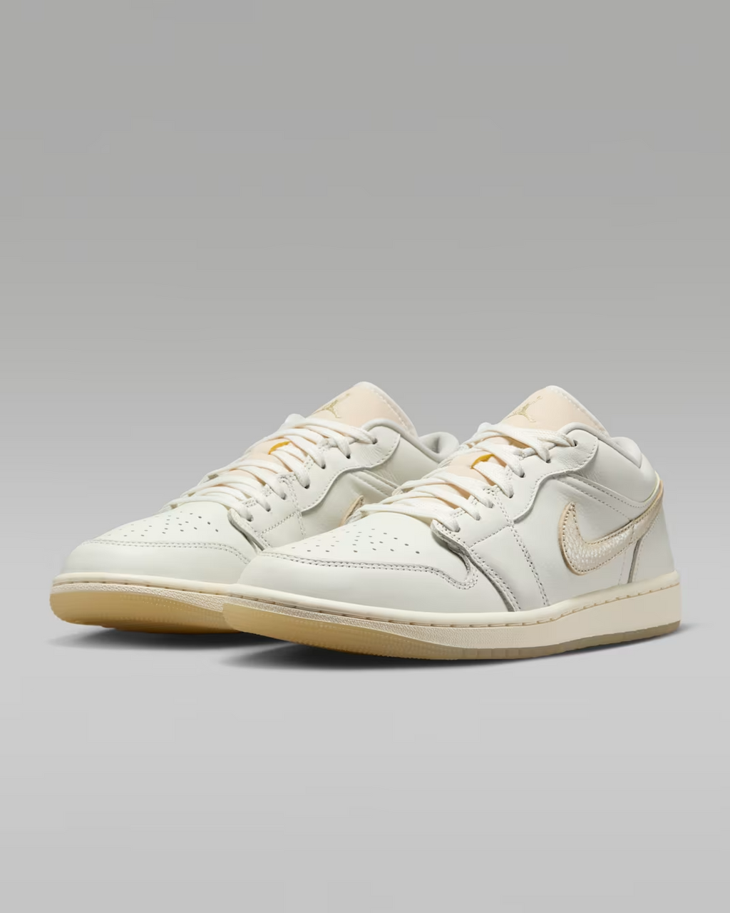 HV5157-100 Nike Air Jordan 1 Low Sail Pale Ivory Team Gold (Women's)